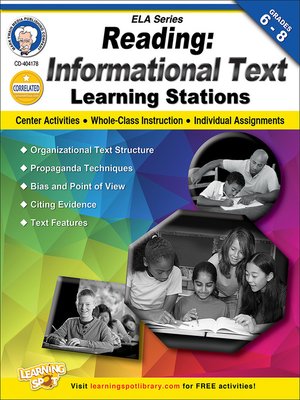 cover image of Reading, Grades 6 - 8
